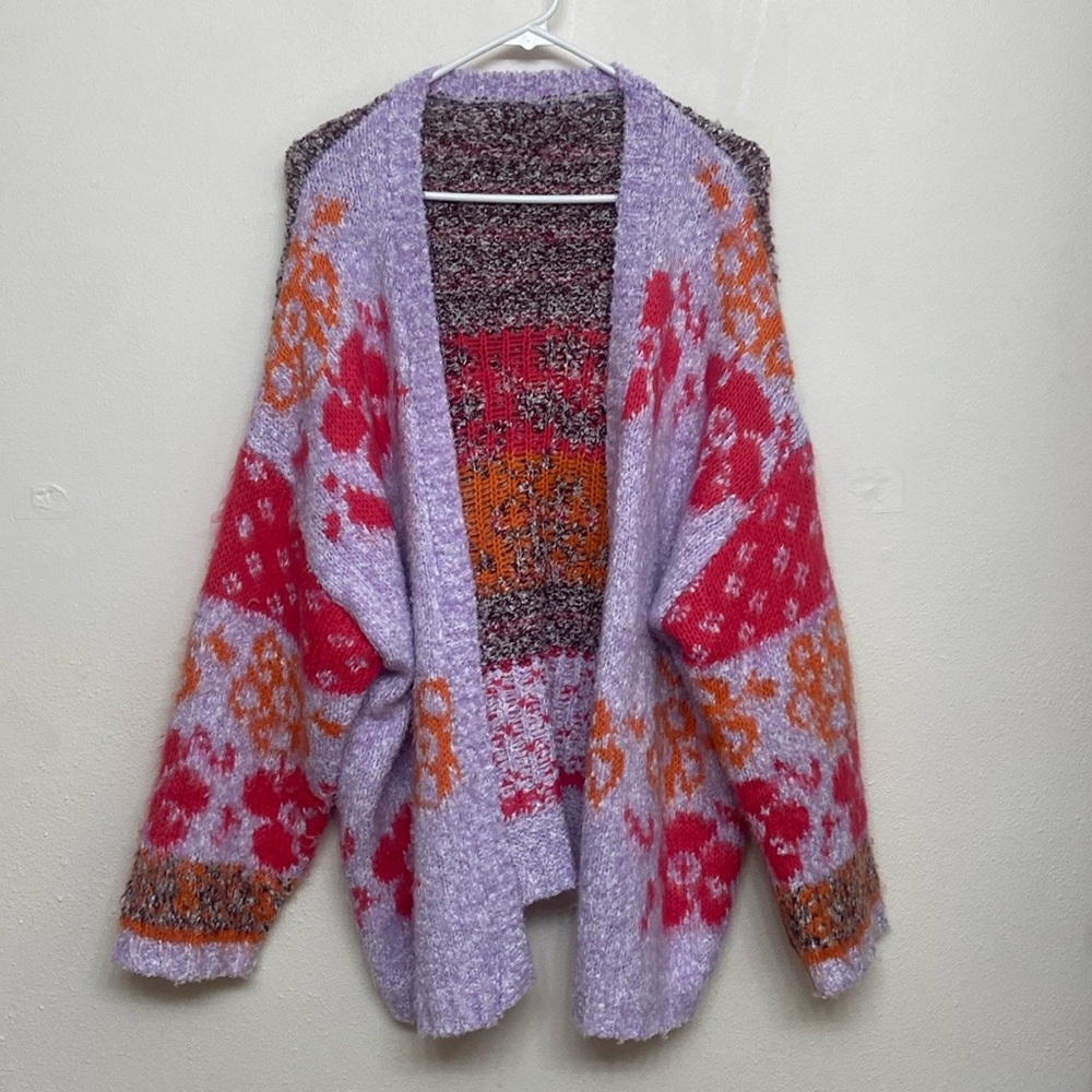 gather me close cardigan lookalike / floral knit sweater